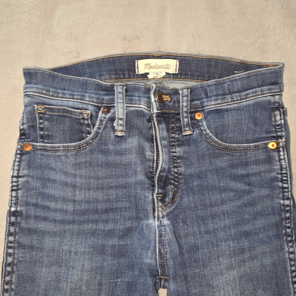 Madewell Womens Jeans 10" High Rise Skinny Blue Dark Wash Size 26